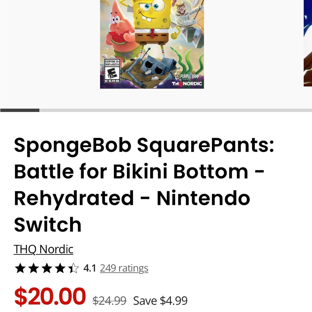Nintendo switch game